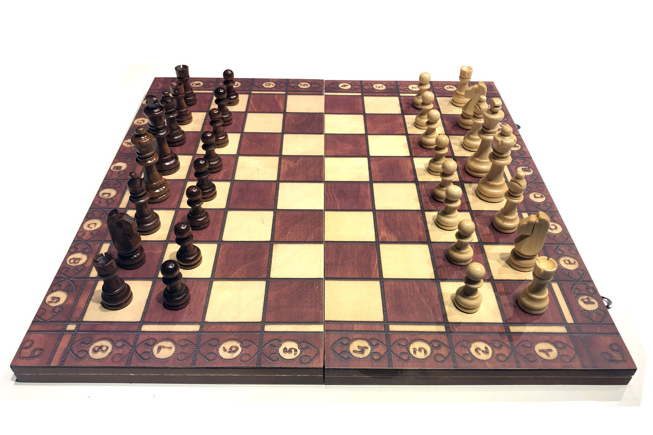 Шахматы шашки нарды магнитный 39см х 39см - фото 1 - id-p115301188