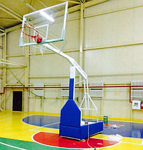 Стойка баскетбольная профессиональная передвижная складная с защитой, фото 3