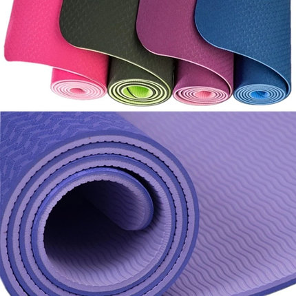 Коврик Гимнастический ТРЕ Yoga Mat камуфляжный 183х61х6мм Оранжевый, фото 1