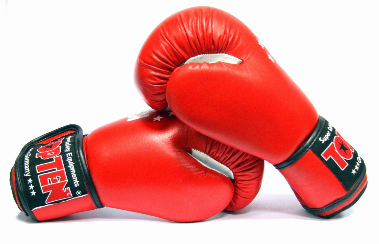 Боксерские перчатки Top Ten кожа - фото 5 - id-p115301950