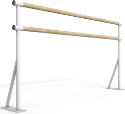 Балетный напольный двухрядный станок  1м