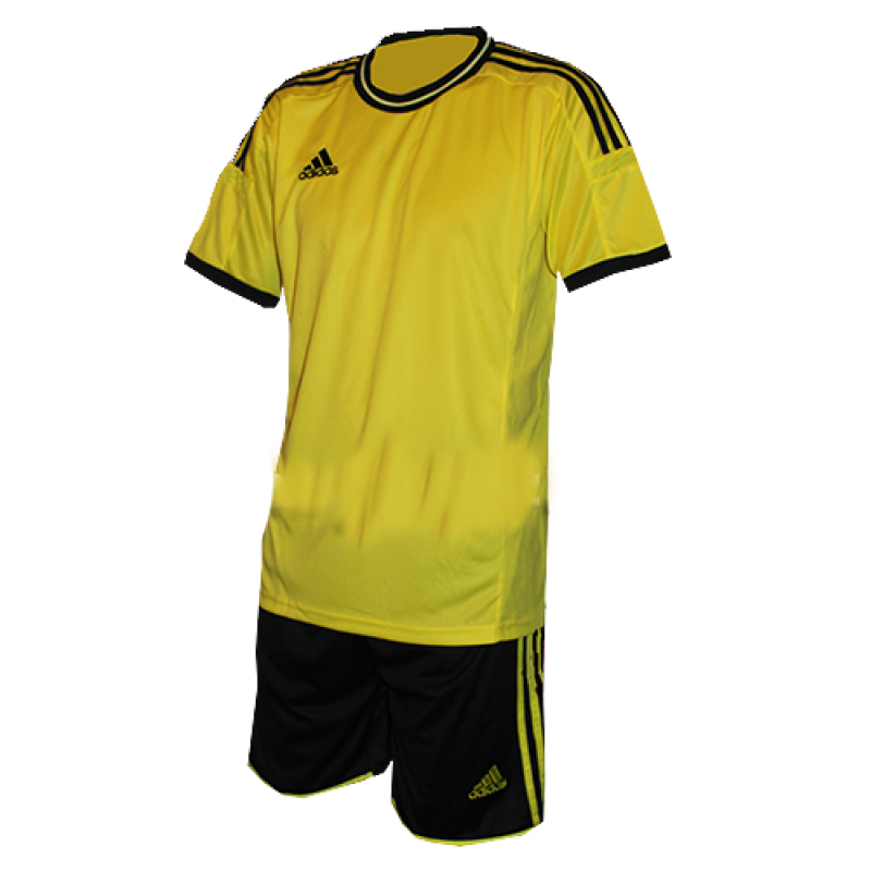 Футбольная форма на команду Adidas взрослая желтая - фото 1 - id-p115302839