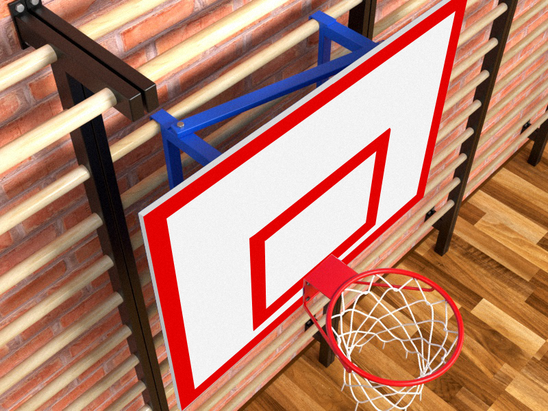 Щит баскетбольный навесной с фермой (без кольца) - фото 1 - id-p115302851