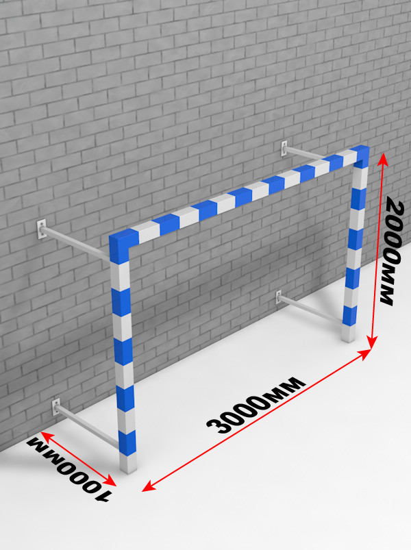 Ворота минифутбольные/гандбольные пристенные - фото 2 - id-p115303117