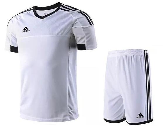 Футбольная форма на команду Adidas взрослая белая, фото 1