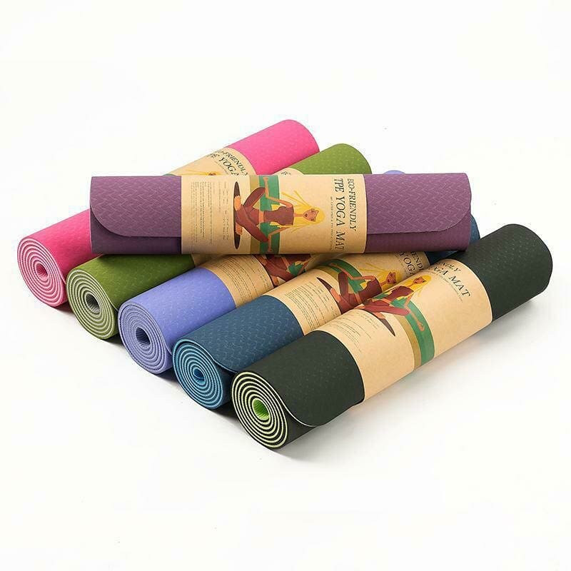 Гимнастический коврик для йоги фиолетовый - фото 5 - id-p115303963
