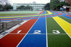 Спортивные покрытия , беговые дорожки на основе резиновой крошки