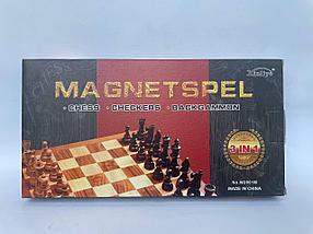 Шахматы шашки нарды 24х24 см MAGNETSPEL W2801M, фото 4