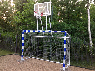 Ворота с баскетбольным щитом из оргстекла