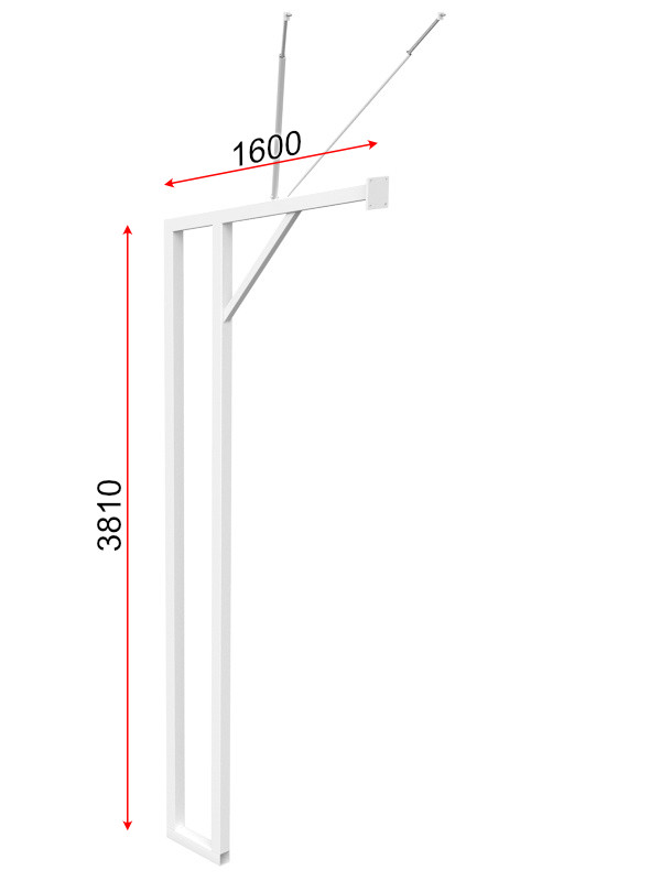 Стойка баскетбольная уличная двухопорная - фото 4 - id-p115304001