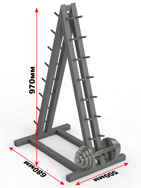 Горка для гантелей цельносварная