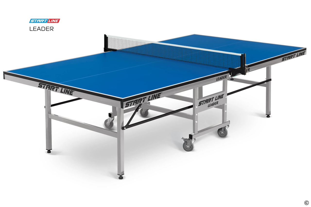 Теннисный стол Leader - подходит для игры в помещении, идеален для тренировок и соревнований - фото 1 - id-p115302583