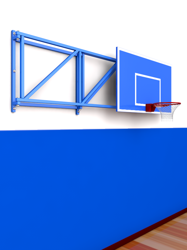 Ферма для игрового баскетбольного щита с выносом 1,2м складная - фото 3 - id-p115302153