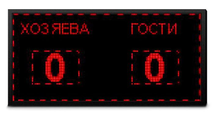 Табло электронное 128х64см (внеш 133х69 ) красн с ПО WLAN, фото 1