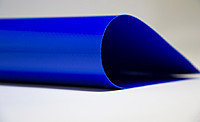 Синяя тентовая ткань ПВХ  (610гр) 2,5мХ50м, фото 2