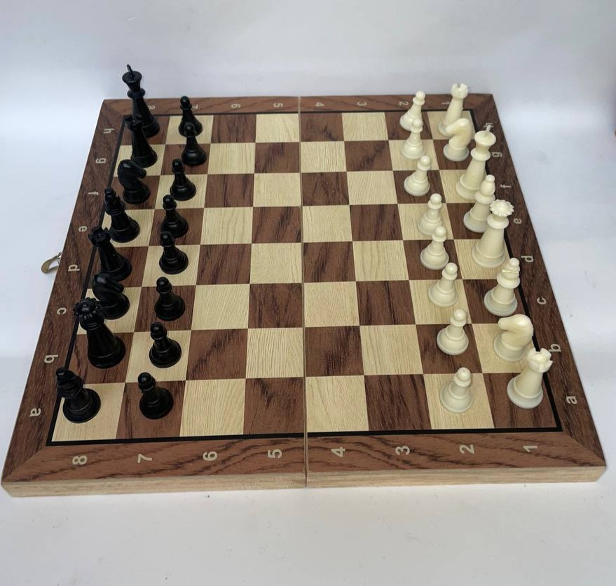 Шахматы шашки нарды 34х34 см  W2803M