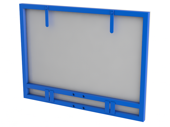 Щит баскетбольный из влагостойкой фанеры на металлическом раме (1200мм х 800мм без кольца), фото 2