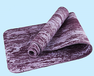 Коврик Гимнастический ТРЕ Yoga Mat камуфляжный 183х61х6мм Фиолетовый