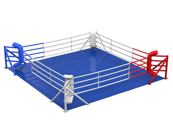 Ринг боксерский на упорах 7м х 7м (боевая зона 6м х 6м) - фото 1 - id-p115303530