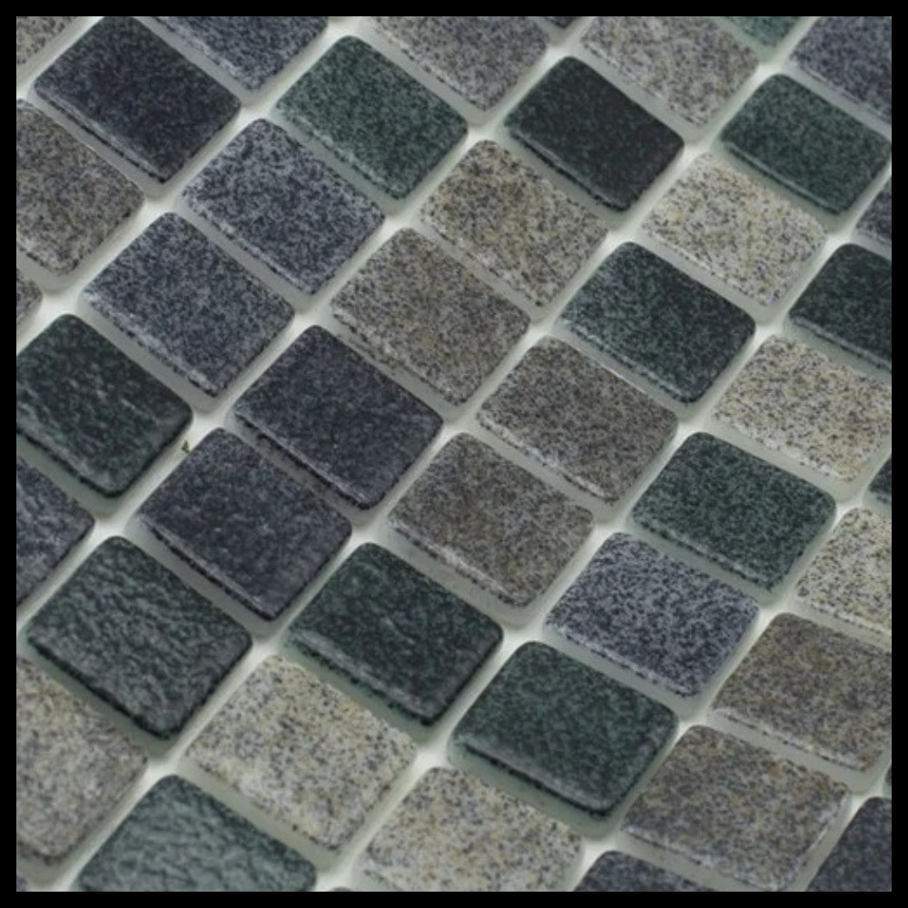 Стеклянная мозаика для бассейна Reviglass Deep River (Paradise Stones, цвет - зеленый-серый) - фото 1 - id-p115297201