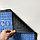 Грязезащитный придверный коврик Welcome 60х40 см синий, фото 3