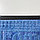 Грязезащитный придверный коврик Welcome 60х40 см синий, фото 4