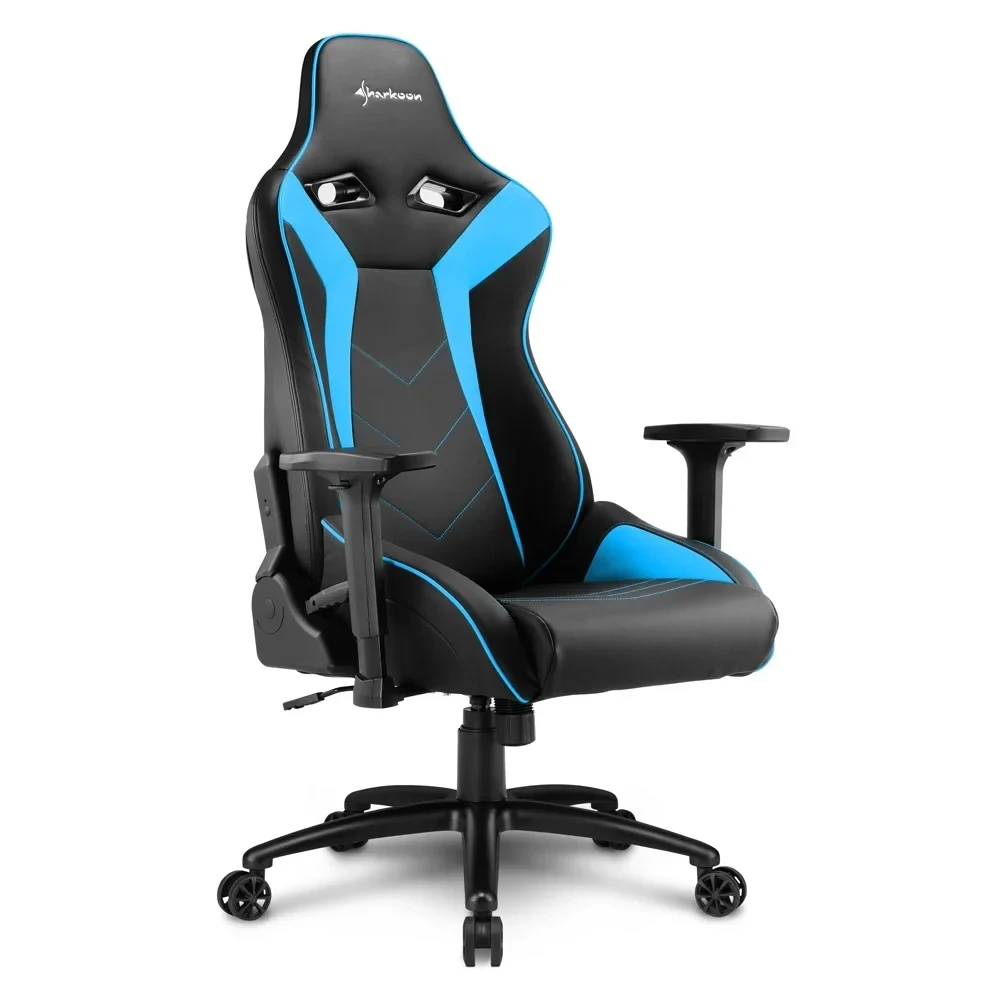 Игровое кресло Sharkoon Elbrus 3 Black/Blue - фото 2 - id-p115307275