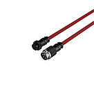 Провод для механической клавиатуры HyperX USB-C спиральный кабель красно-черный, фото 3