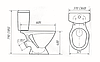 Унитаз керамический ЦОП (сиденье, арматура), фото 3