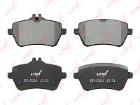 Колодки тормозные дисковые | зад | LYNXauto BD5361