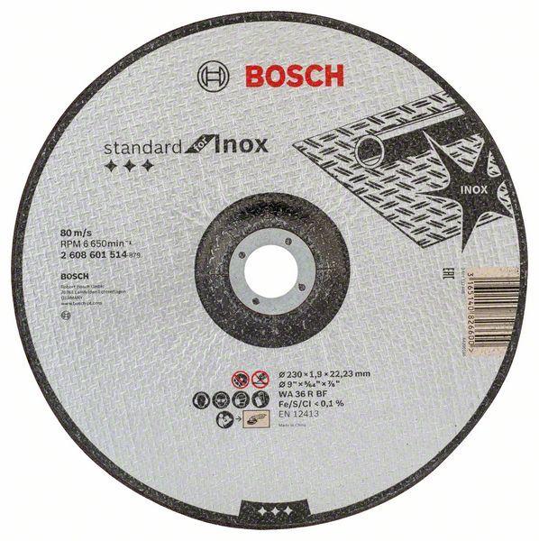 Отрезной круг Bosch Standard Inox 230х1,9 мм 2608601514 - фото 1 - id-p115308651