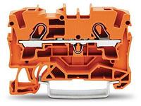 2-проводная проходная клеммная колодка; 4 мм²; оранжевый; WAGO 2004-1202