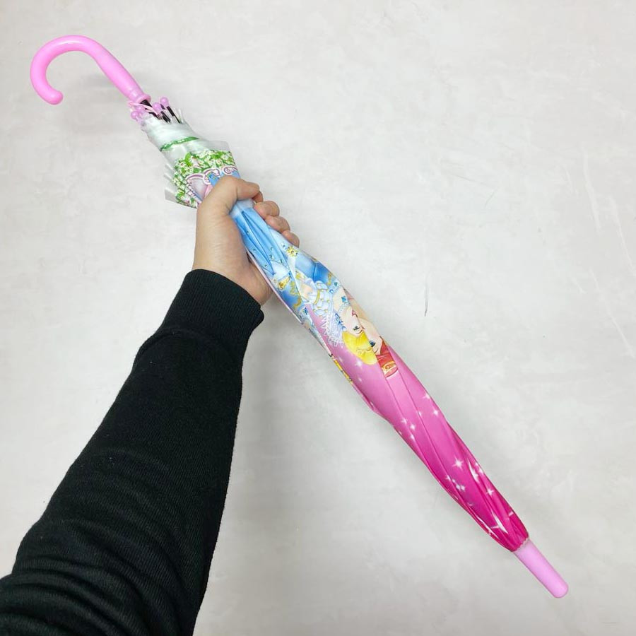 Детский зонт трость 80 см диснеевские принцессы розовый - фото 5 - id-p115311084