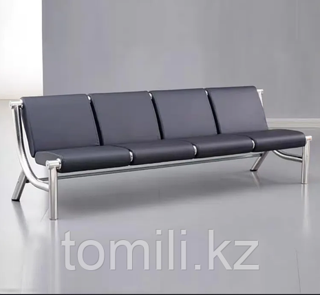 Диван офисный WA02 -4БП (четырехместный), без подлокотников, фото 1