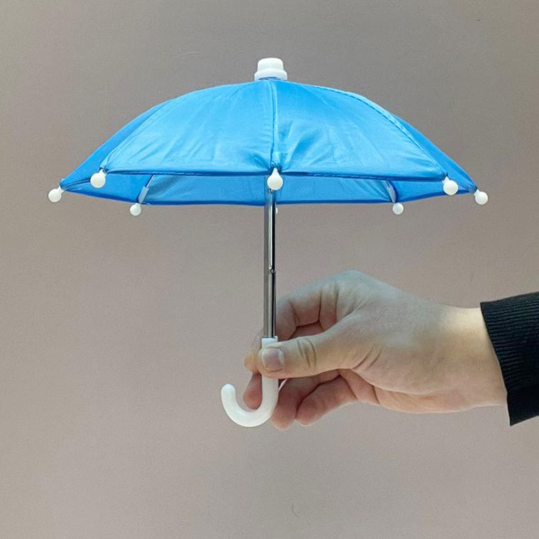 Зонтик для декора высота 22 см синий - фото 1 - id-p115312064