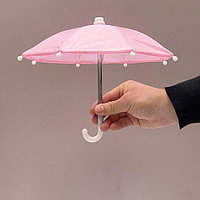 Зонтик для декора высота 22 см розовый