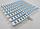 Переливная решетка для бассейна Efes Blue EF01 (размеры = 200x25 мм, цвет - бело-голубая), фото 5