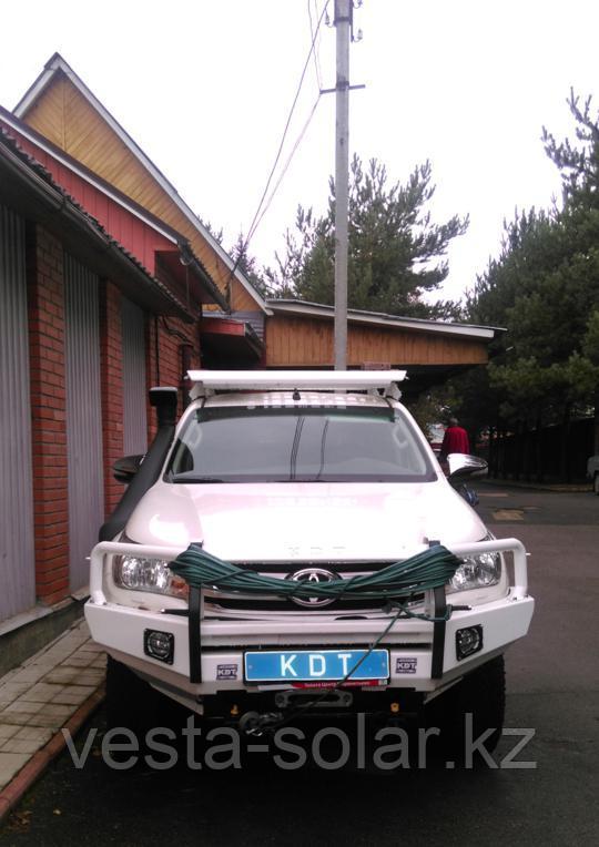 Передний силовой бампер с кенгурином алюминиевый - Toyota HILUX