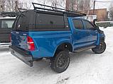 Багажник с боковыми бортами и спойлером для кунга/каркаса грузового алюминиевый - Toyota Hilux, фото 5
