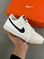 Кроссовки Nike SB Dunk Low White Gum Премиум Качество