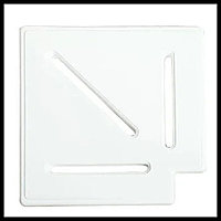 Угол переливной решетки бассейна Flat Design DK251 (90° градусов, размеры = 250x25 мм, цвет - белый)