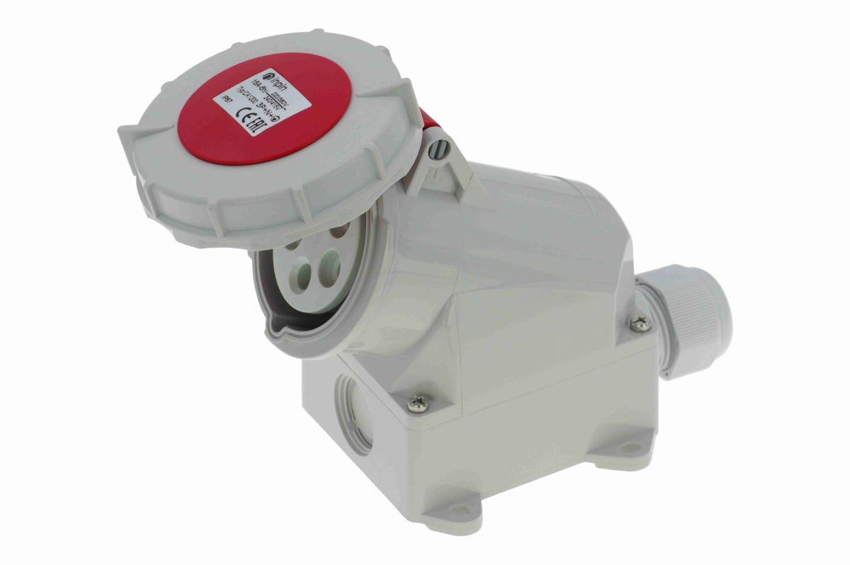 CA1200 INPIN Розетка настенная 16A/400V/3P+N+E/IP67