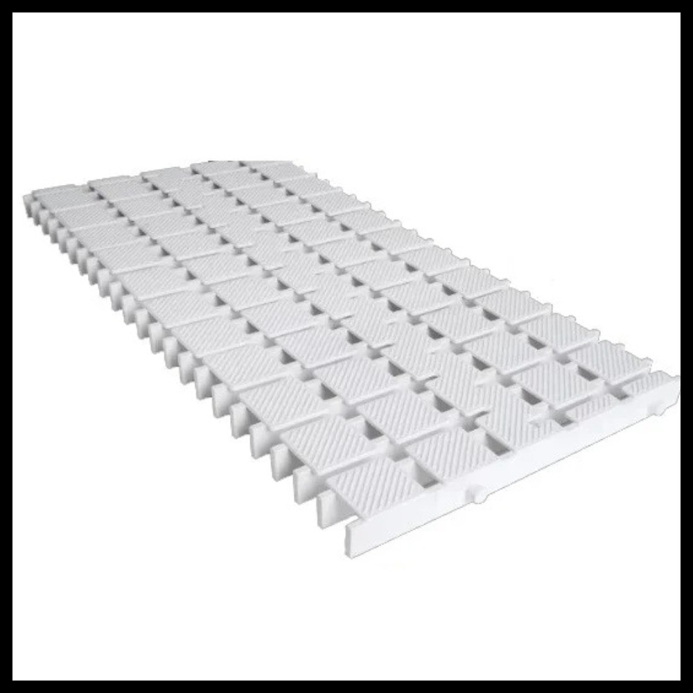 Переливная решетка для бассейна Design BLKF02 (размеры = 250x25 мм, цвет - белый)