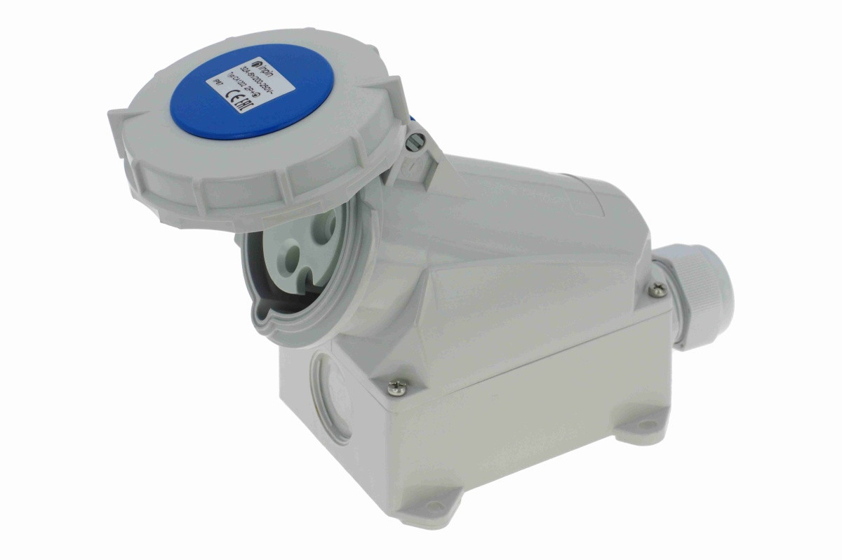 CA1202 INPIN Розетка настенная 32A/230V/1P+N+E/IP67