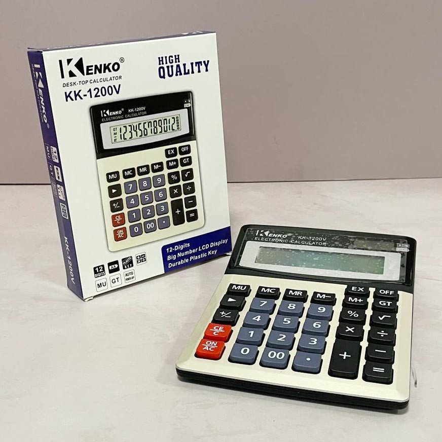 Калькулятор настольный 12-разрядный Kenko KK-1200V - фото 1 - id-p115315776