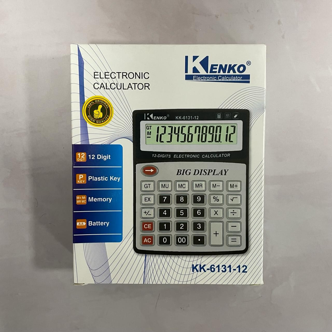 Калькулятор настольный 12-разрядный Kenko KK-6131-12 - фото 3 - id-p115315841