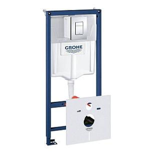 Система инсталляции для унитаза GROHE Rapid SL с панелью смыва Skate Cosmopolitan (3 режима), комплект 4-в-1