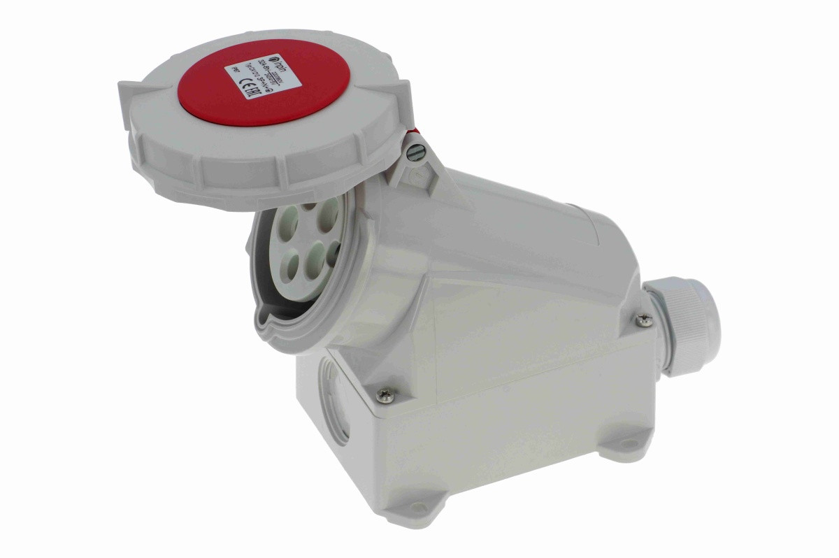 CA1210 INPIN Розетка настенная 32A/400V/3P+N+E/IP67