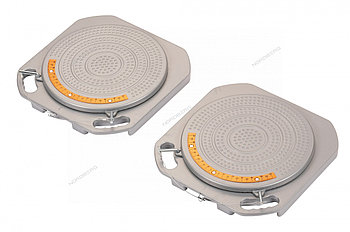 Круги поворотные для сход-развала (комплект 2 шт.) 400х400х50 мм