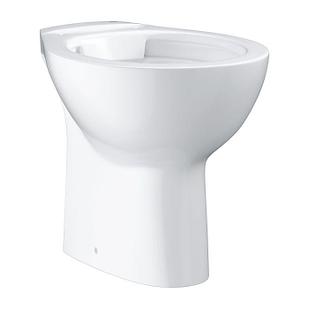 Напольный безободковый унитаз GROHE Bau Ceramic, выпуск в пол (без сиденья), альпин-белый